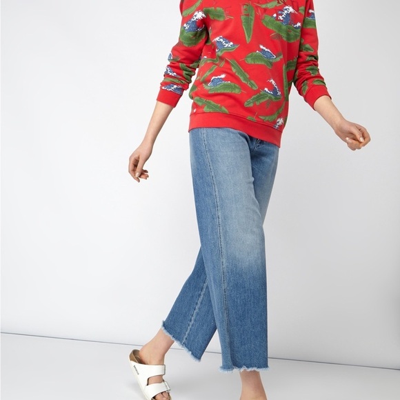 Zoe Karssen Island Fever Graphic Plant prints jumper XS - Picture 2 of 11